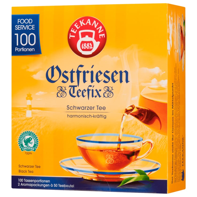 Teekanne Ostfriesen Teefix Schwarzer Tee 150g, 100 Beutel